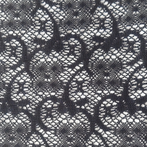 🆕 Docal Beautiful Lace Silver Studded Black Jacket, Size Large - Picture 8 of 10